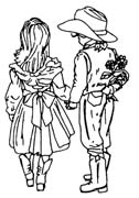 Cowboy Wedding Clipart Lil Cowboy And Girl
