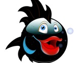 Cute Cartoon Fish Smiley Digital Clipart 50 In Stock Ships Within 5    
