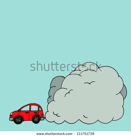 Exhaust Fumes On Polluted Capital City Eco Car Eco Car Find Similar