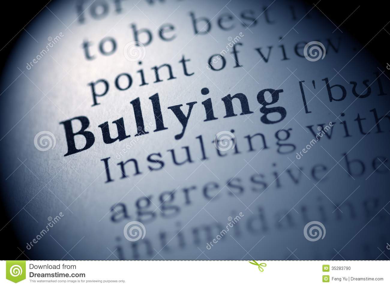 Fake Dictionary Dictionary Definition Of The Word Bullying