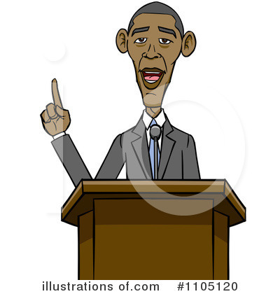 Free  Rf  Obama Clipart Illustration  1105120 By Cartoon Solutions