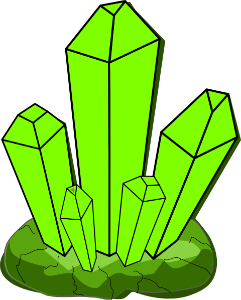 Green Crystal Clip Art At Clker Com   Vector Clip Art Online Royalty