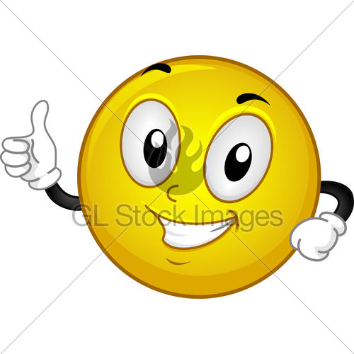 Illustration Of A Smiley Giving A Thumbs Up