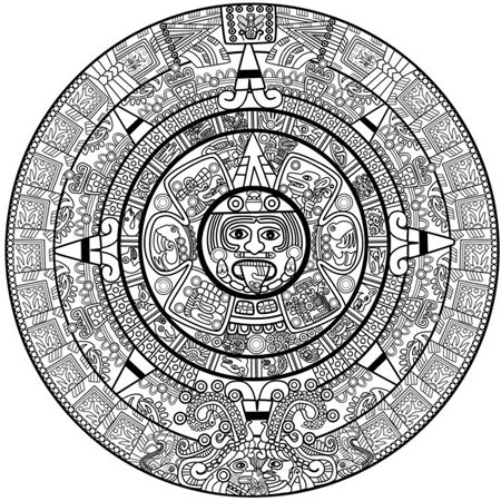 Maya And Aztec Vector Symbols