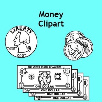 Money Clip Art   Heads Tails And Stacked Bills And Coins  Reasonably