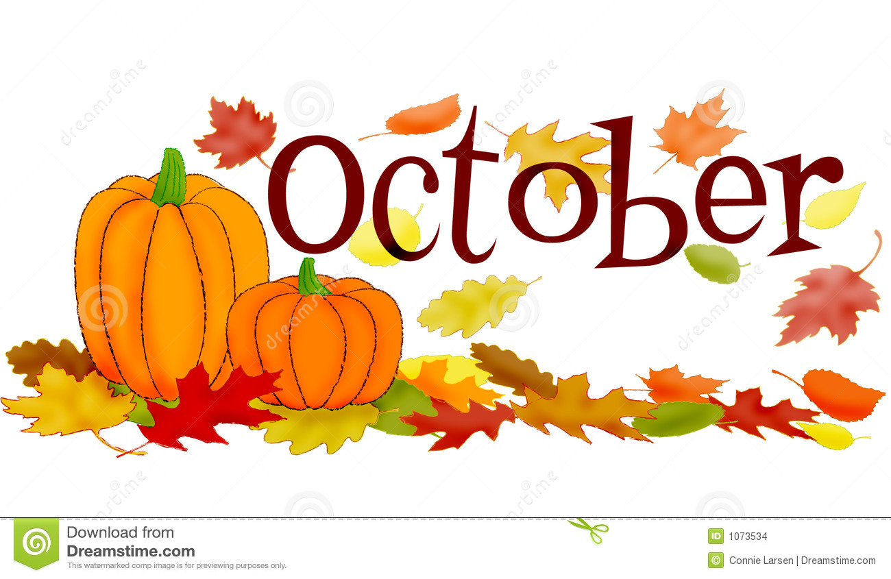 Month Of October Clipart Scene Clipart