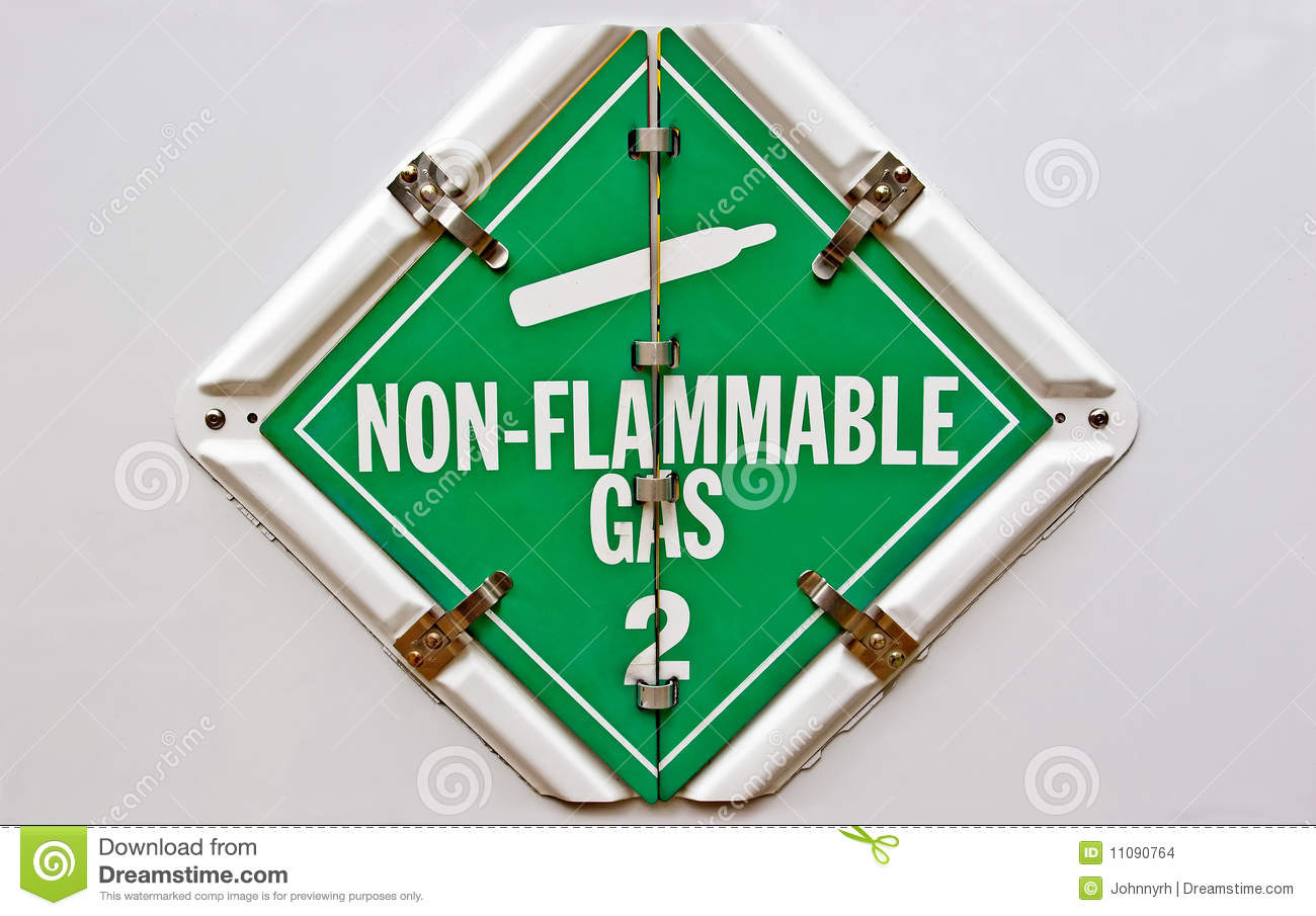 Nonflammable Hazmat Placard For Transportation Vehicles