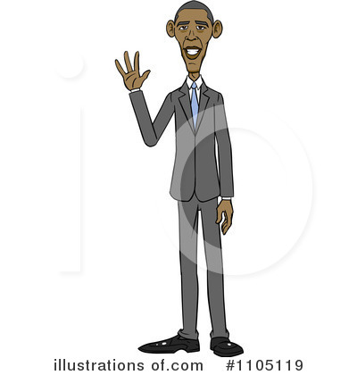 Obama Clipart  1105119 By Cartoon Solutions   Royalty Free  Rf  Stock