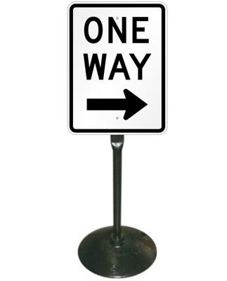 One Way  Right  Sign   Post Kit   Sign   Post Kit