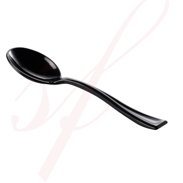 Plastic Spoon Mini Plastic Spoon Black 3 9