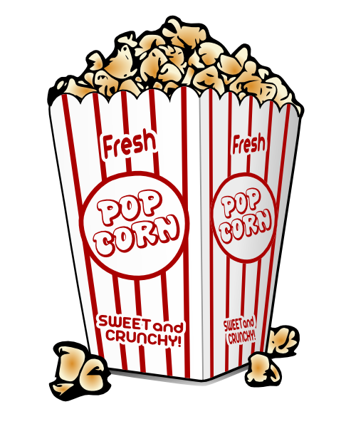 Popcorn Clip Art   Images   Free For Commercial Use