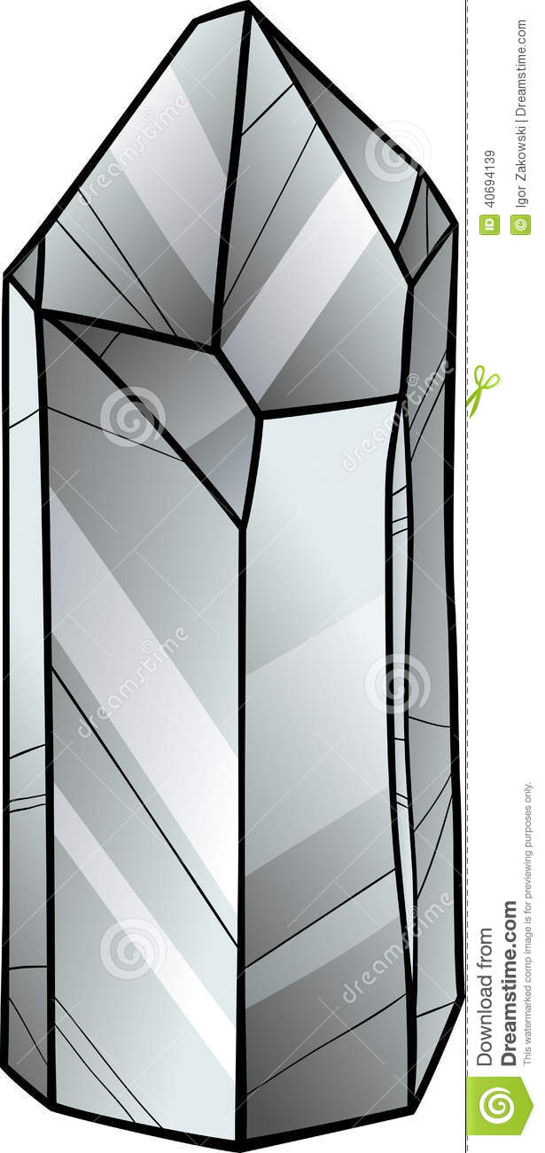 Quartz Or Crystal Cartoon Illustration Stock Vector   Image  40694139