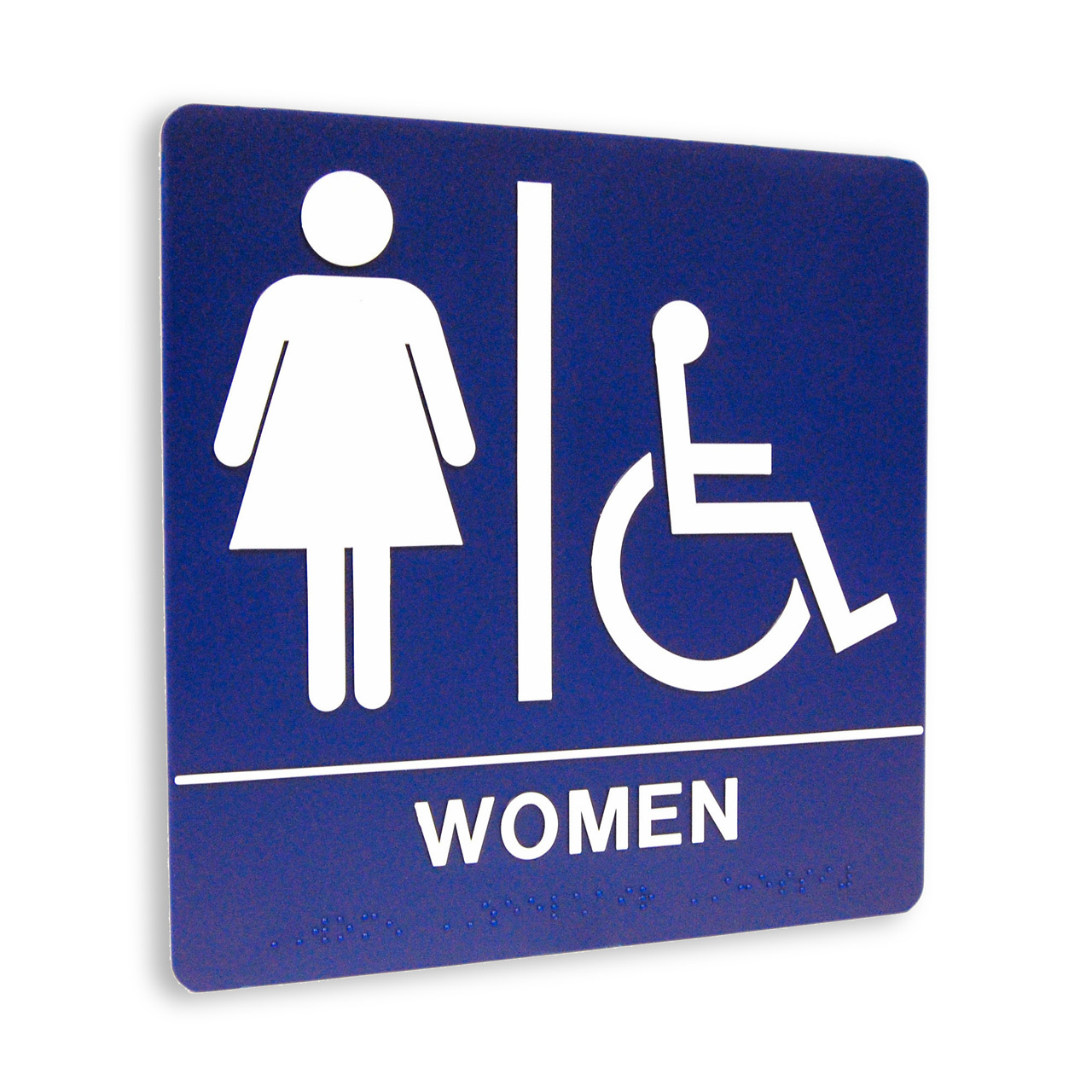 Restroom Sign   Women W Isa  4  Standard Colors   The
