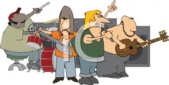 Rock Band Cartoon Rock Band Cartoon