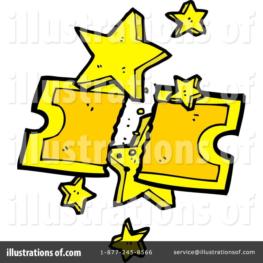 Royalty Free Rf Golden Ticket Clipart Illustration 1187028 By