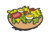 Salad Bowl Clip Art Vector Graphics  128 Salad Bowl Eps Clipart Vector    