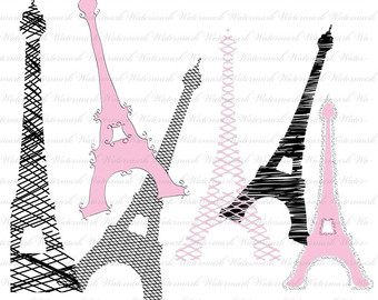 Sale Eiffel Clip Art Paris Clipart  France Clipart Paris    