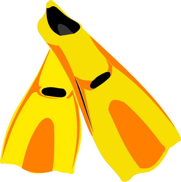 Snorkel Fins Clip Art At Clker Com   Vector Clip Art Online Royalty    