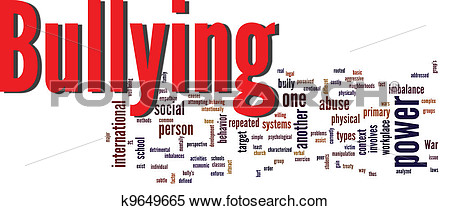 Stock Illustration   Bullying Word Cloud  Fotosearch   Search Clipart