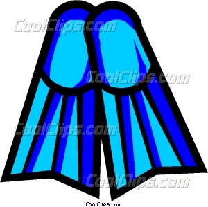 Symbol Of Diving Fins Vector Clip Art