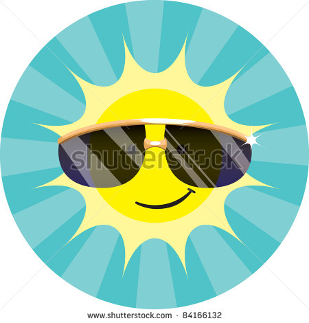 Cartoon Sun Rays Of A Smiling Cartoon Sun