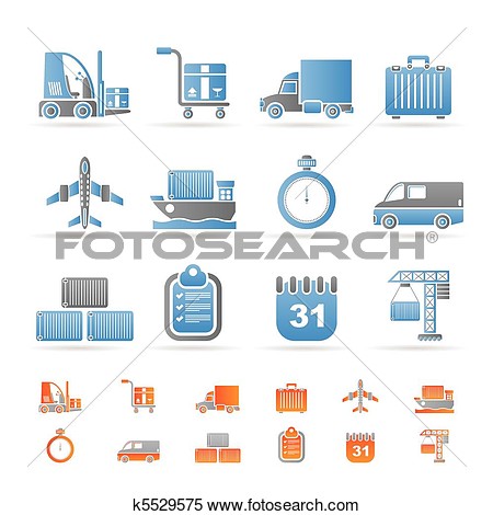 Clipart   Logistics Shipping Transportation  Fotosearch   Search