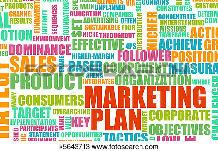 Drawing   Marketing Plan  Fotosearch   Search Clipart Illustration