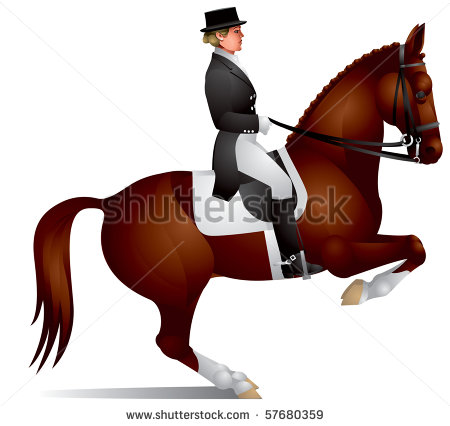 Dressage Horse Clipart