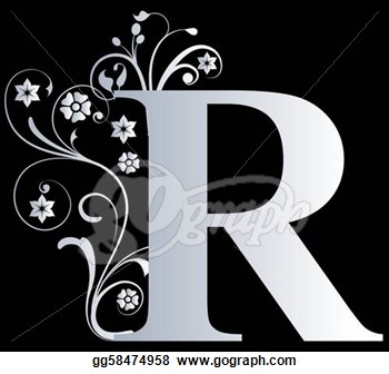 Fancy Capital Letter R Capital Letter R   Clipart
