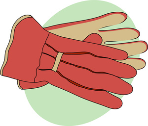 Gloves Clipart Image   A Pair Of Gardeners Gardening Gloves