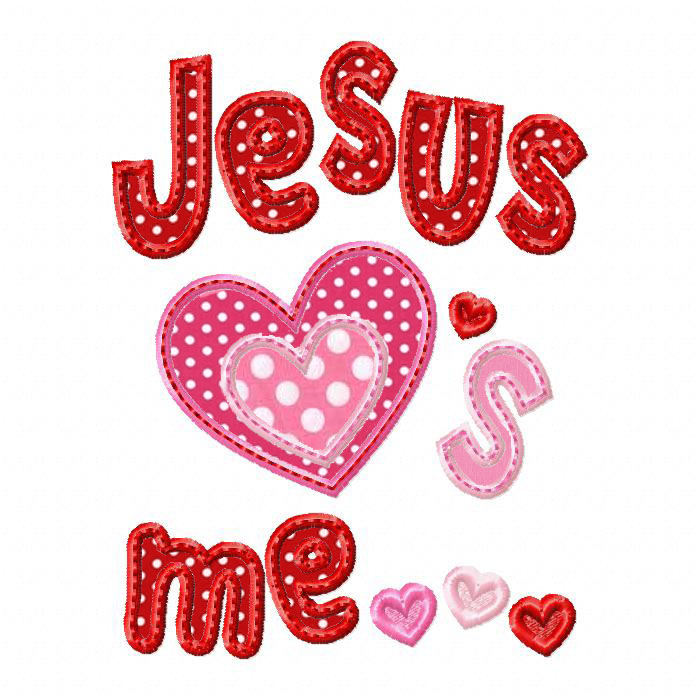 Home See It All Jesus Loves Me Applique
