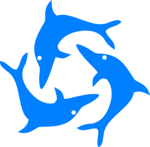 Jumping Dolphins Clip Art At Clker Com   Vector Clip Art Online