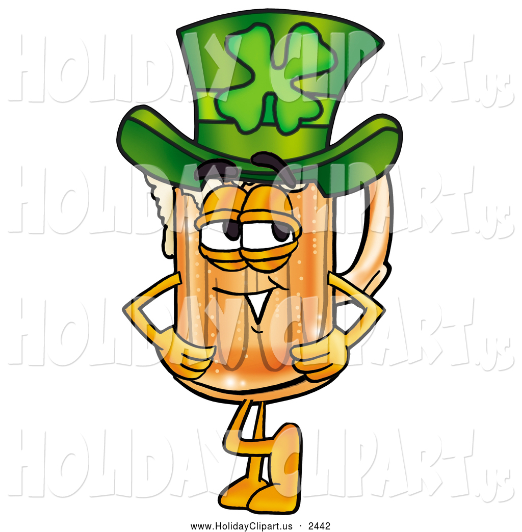 Larger Preview  Holiday Clip Art Of A Friendly Beer Mug Mascot Cartoon    