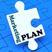 Marketing Plan Shows Development Planning Strategy