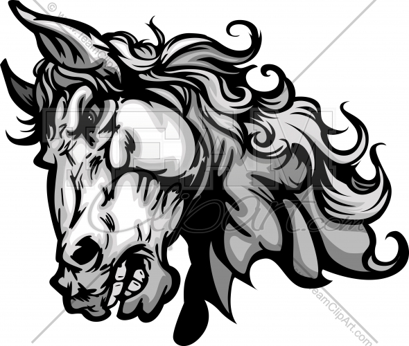 Mustang Mascot Mustang Clip Art 0695 Pictures To Pin On Pinterest