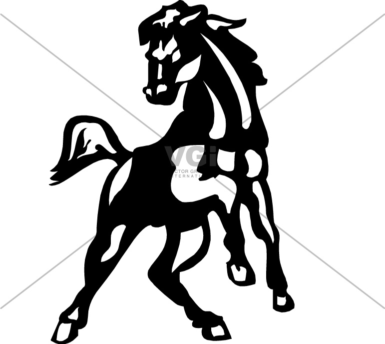 Mustang School Mascot Clipart