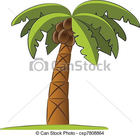 Palm Tree Vector Illustration   Csp7808864
