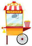 Popcorn Vendor With Wheel And Bell Royalty Free Stock Photography