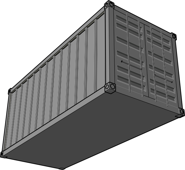 Shipping Container Clip Art   Cartoon   Download Vector Clip Art