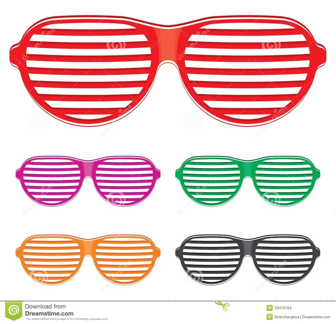 Shutter Shades Sun Glasses Collection Stock Images   Image  33470104