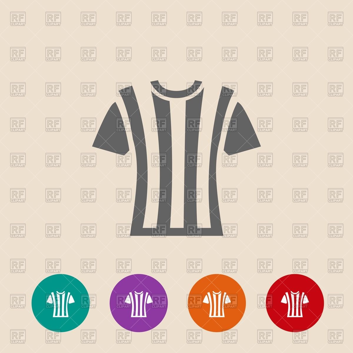 Soccer Referee T Shirt Flat Icons 73616 Download Royalty Free Vector