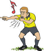 Soccer Referee Whistling