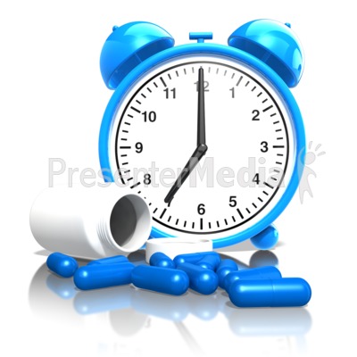 To Take Your Medication On Time   Signs And Symbols   Great Clipart    