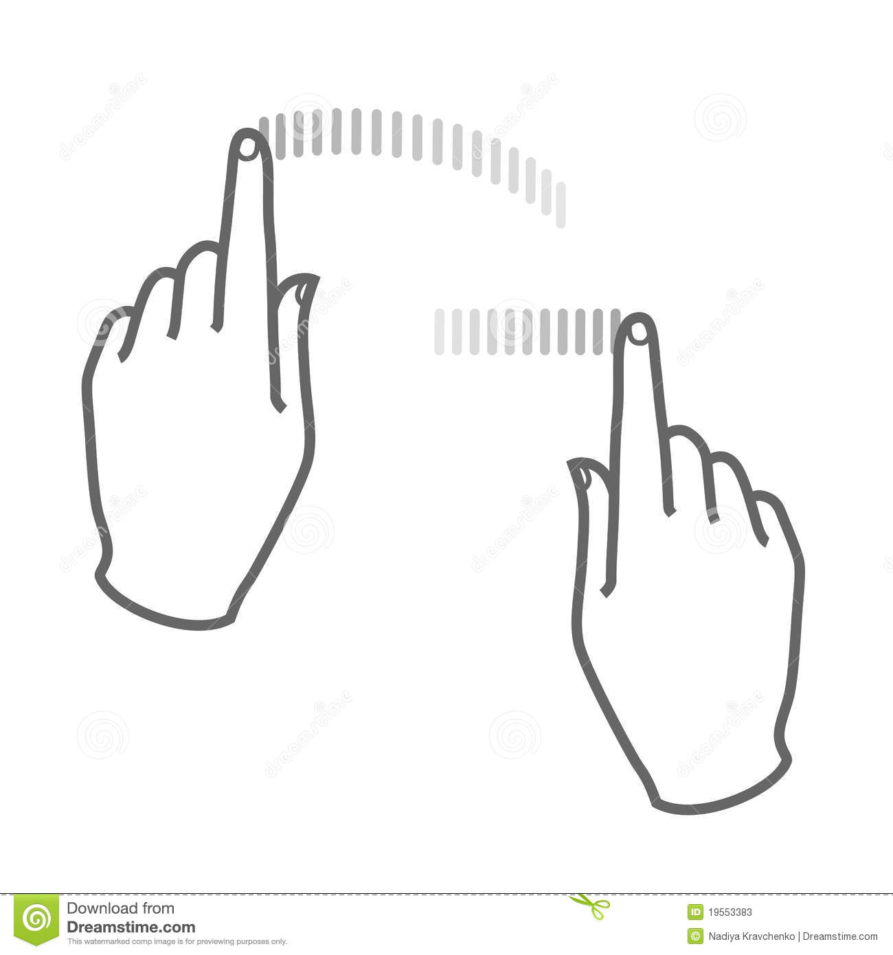 Two Hands Clipart Touch Screen Gesture 2 Hands     