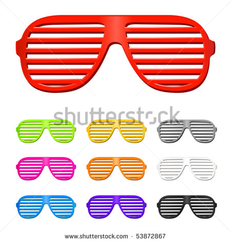 Vector Shutter Shades Sun Glasses Collection Shutterstock Image