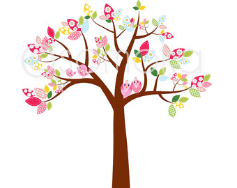 Whimsical Tree Clipart Sweet Bird And Tree Clipart