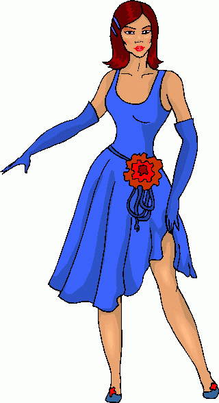 Woman In Dress Clipart Clip Art