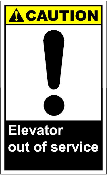 Cautv174   Elevator Out Of Service Eps