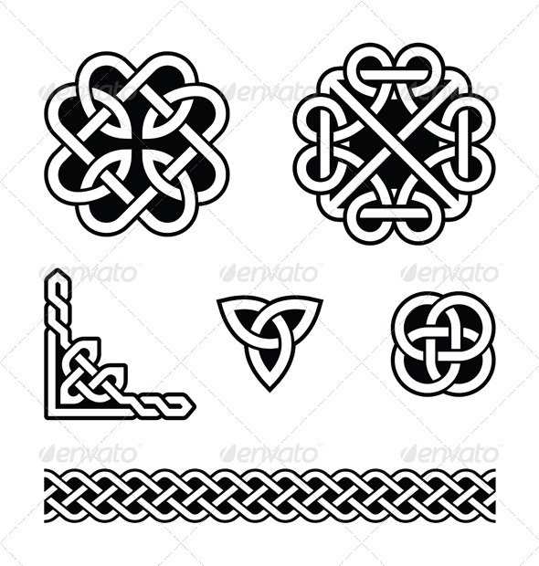 Celtic Knots Patterns   Vector   Religion Conceptual