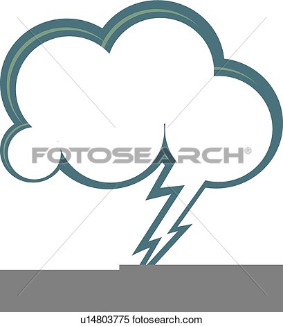   Cloud And Lightening Dialogue Balloon  Fotosearch   Search Clipart    